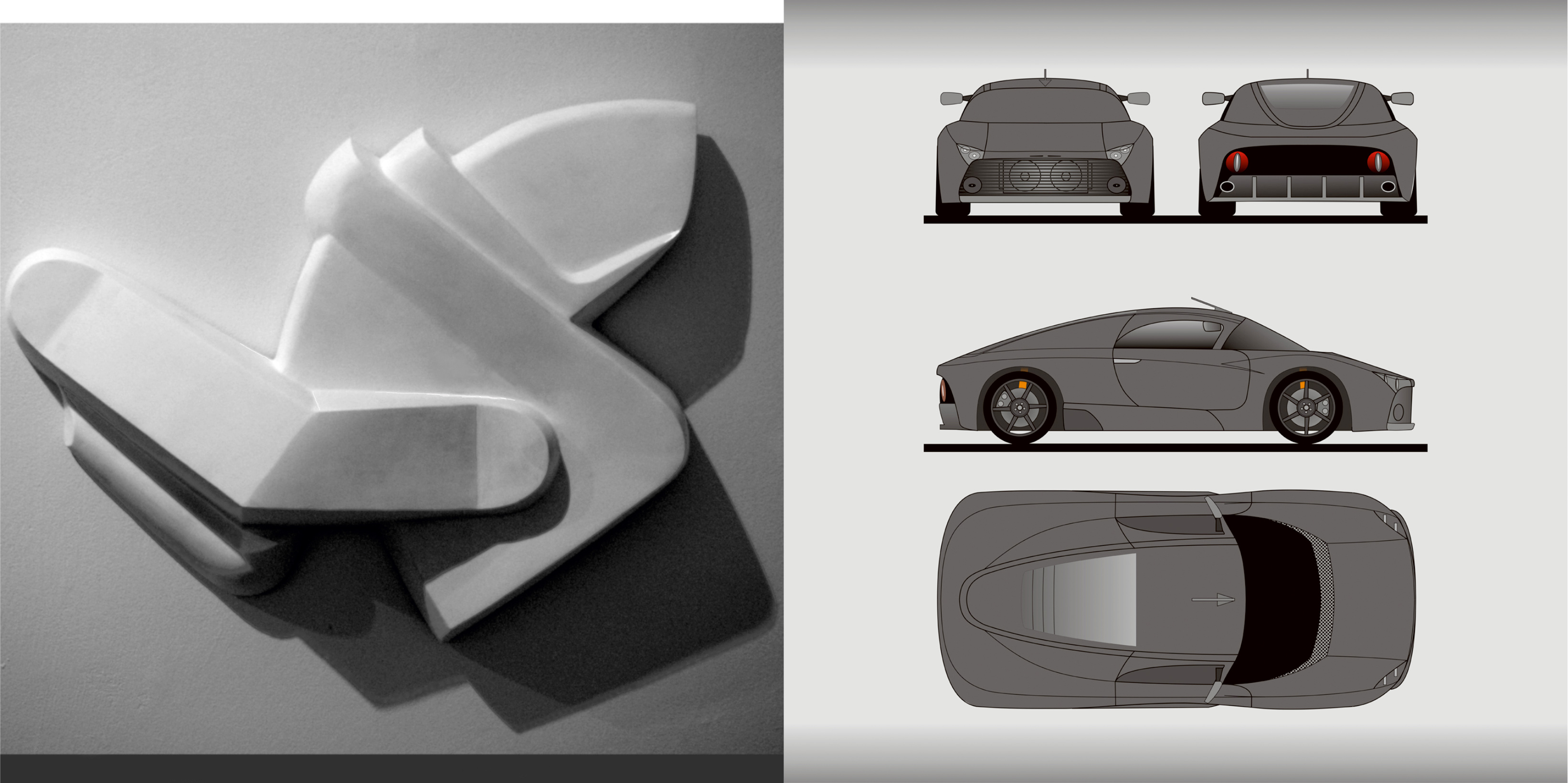 Orthographic car design views
