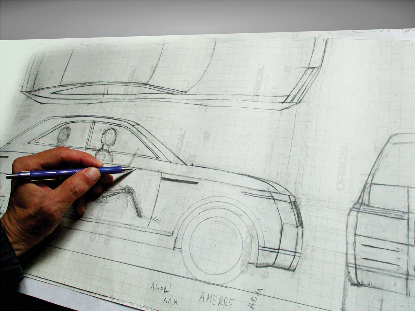 Hand drawing process