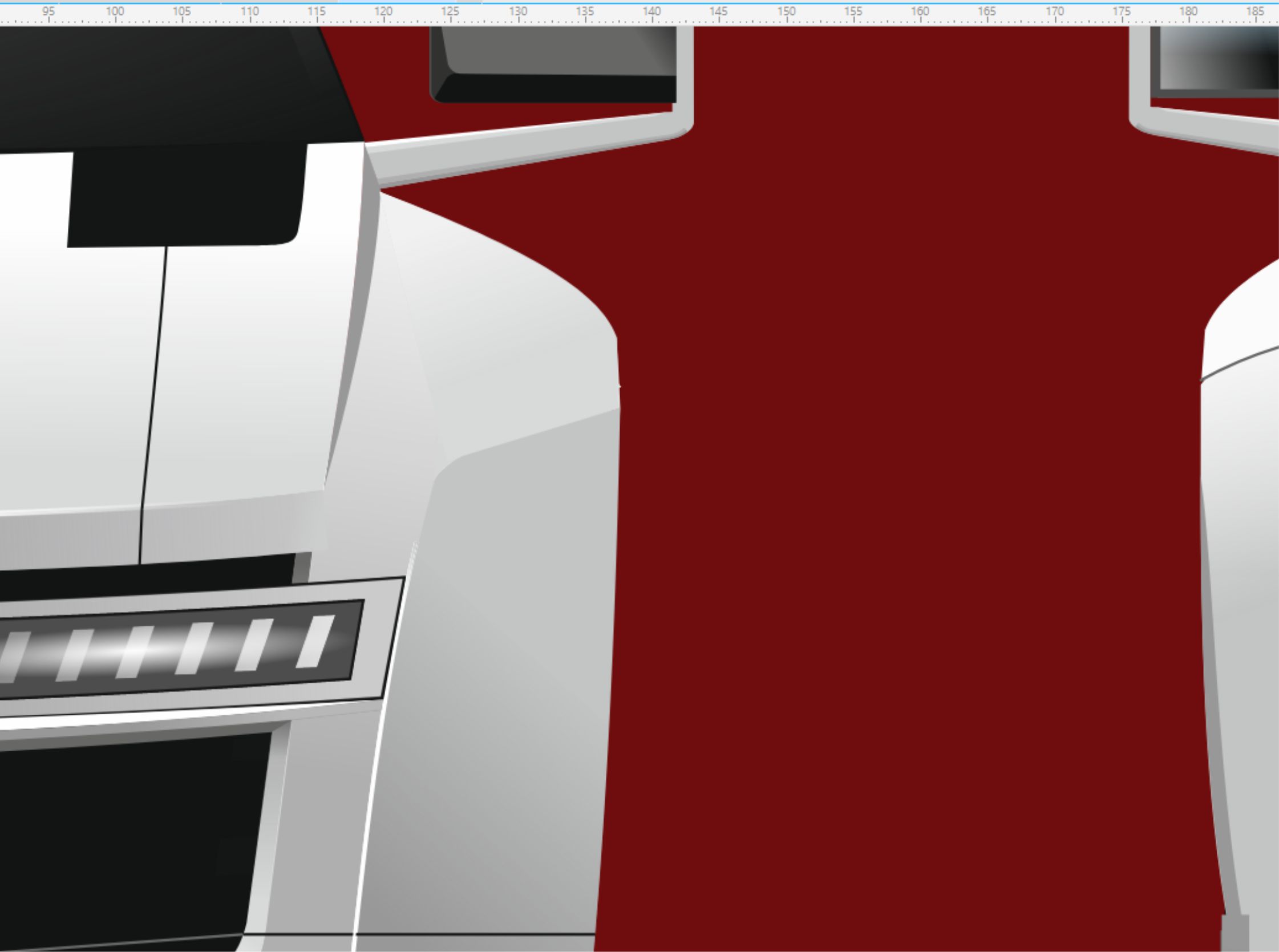 Close-up digital rendering